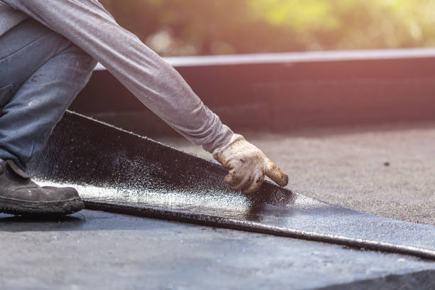 Professional Waterproofing technician working in Poolesville, MD